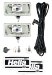 550 Driving Lamp Kit Rectangle Clear Lens Upright And Pendant Mounting Incl. 2 Lamps/12V 55W Bulbs/Stone Shields/Wiring Harness/Switch/Relay/Mounting Hardware (005700891, 5700891, H57005700891)