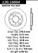 Centric Parts 120.02000 Premium Brake Rotor with E-Coating (12002, CE12002000, 12002000)