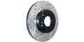 Centric Sportstop Performance Cross Drilled and Slotted Disc Brake Rotor (12739027L, CE12739027L)