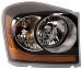 Anzo USA 111110 Dodge Durango Black With Amber Reflectors Headlight Assembly - (Sold in Pairs) (111110, A1R111110)