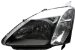 Anzo USA 121238 Honda Civic Crystal Black Headlight Assembly - (Sold in Pairs) (121238, A1R121238)