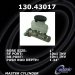 Centric Parts 131.43017 C-Tek Standard Brake Master Cylinder (CE13143017, 13143017)