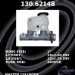 Centric Parts Premium Brake Master Cylinder 130.62148 (13062148, CE13062148)