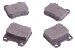 Beck Arnley  087-1560  Semi-Metallic Brake Pads (0871560, 871560, 087-1560)