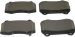 Beck Arnley  087-1705  Semi-Metallic Brake Pads (0871705, 871705, 087-1705)