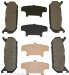 Beck Arnley  086-1470C  Ceramic Brake Pads (0861470C, 086-1470C)