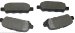 Beck Arnley  087-1687  Semi-Metallic Brake Pads (0871687, 871687, 087-1687)