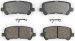 Bendix D1281 CQ Ceramic Rear Brake Pad Set (D1281, BFD1281)