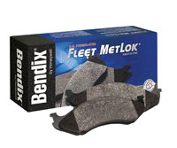 Bendix MKD833FM Fleet Metlok Front Brake Pad Set (BFMKD833FM, MKD833FM)