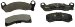 Monroe Dynamics Semi-Metallic Brake Pad Set DX150 (DX150, TSDX150)