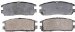 Raybestos SGD580C Service Grade Disc Brake Pad Set (SG-D580C, SGD580C, R53SGD580C)