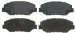 Raybestos SGD914C Service Grade Disc Brake Pad Set (SG-D914C, SGD914C, R53SGD914C)