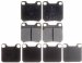 Raybestos PGD709AC Professional Grade Disc Brake Pad Set (PGD709AC, PG-D709AC, R53PGD709AC)
