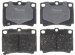 Raybestos SGD733C Service Grade Disc Brake Pad Set (SG-D733C, SGD733C)