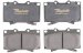 Raybestos ATD772C Advanced Technology Disc Brake Pad Set (ATD772C, AT-D772C)