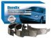 Bendix R451 Rear Brake Shoe Set (R451, BFR451)