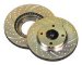 EBC Brake GD1327 Rear Sport Slotted and Dimpled Brake Rotors (GD1327, E35GD1327)