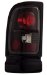 Anzo USA 211048 Dodge Ram Black Tail Light Assembly - (Sold in Pairs) (211048, A1R211048)