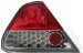Anzo USA 321134 Honda Accord Red/Clear LED Tail Light Assembly - (Sold in Pairs) (321134, A1R321134)