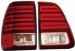 Anzo USA 311085 Toyota Land Cruiser Red/Clear LED Tail Light Assembly - (Sold in Pairs) (311085, A1R311085)