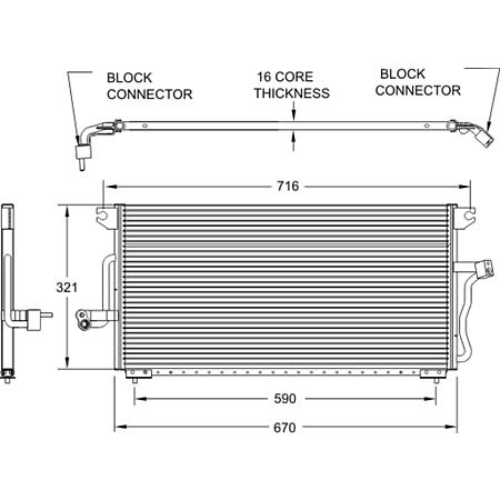 Visteon 3159 Air Conditioning Condenser (3159)