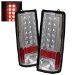 SPYDER Chevy Astro / Safari 85-05 LED Tail Lights - Chrome /1 pair (ALT-YD-CAS85-LED-C)
