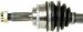 A1 Cardone 66-3274 Remanufactured Constant Velocity Half Shaft Assembly (66-3274, 663274, A1663274)