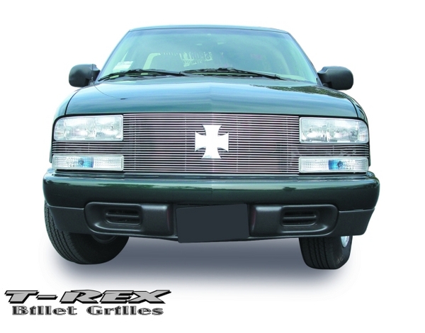 1998-2003 Chevrolet S10 PU Blazer - Full Face Billet - w/Recessed Bowtie Installed - 25 Bars (20278)