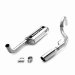 MAGNAFLOW 15857 Stainless Steel Cat-Back System; 5 x 8 x 18 in. Muffler; 2.5 in. Tubing; Side Exit; 3.5 in. Rolled Tip; Mandrel-Bent; (M6615857, 15857)
