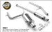 MagnaFlow 15647 Stainless Steel Cat Back Exhaust System 2001 - 2002 Honda Accord (15647, M6615647)