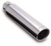 MagnaFlow Exhaust Stainless Steel Tip 35110 - 3in. Diameter, 3in. O.D. I.D. Inlet, Single-Wall, 15-degree Angle-Cut, Rolled-Edge (35110, M6635110)