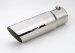 Stainless Polished Exhaust Tip Flame Slash Inlet 2.5 in. Outlet 3 in. L-8 in. (500319, G27500319)