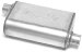 Dynomax 17222 Ultra Flo Aluminized Steel 2 1/2" In/Out Muffler (17222, D2217222)