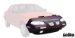 Lebra 2 piece Front End Cover Black - Car Mask Bra - Fits - CHEVROLET,CORVETTE,1997 thru 2004 (55665-01, L265566501, 5566501)