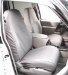 SeatSaver® Custom Seat Cover w/Bucket Seat w/Adjustable Headrest w/Or w/o Seat Airbag Polycotton Gray/Silver (C59SS2389PCGY, SS2389PCGY)