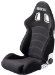 Sparco R505 Black Seat with Grey Stitching (00962NRGR)
