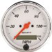 Auto Meter 1389 Arctic White 5" 120 mph Electric Programmable Speedometer (1389, A481389)