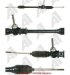 A1 Cardone 242655 Remanufactured Hydraulic Power Rack and Pinion (242655, 24-2655, A1242655)