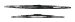 Bosch 3397118306 Wiper Blade Original Equipment Repalcement Wiper Blade, Set of 2 (3 397 118 306, 3397118306)