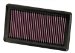 2007-2008 Nissan VERSA Air Filter Panel H-7/8 in. L-9 1/8 in. W-5.25 in. (33-2375, 332375, K33332375)