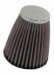 Universal Air Cleaner Assembly Round Tapered OD-2 in./3.5 in. Flange L-5/8 in. Inside Flange 2.25 in. Centered Chrome End Filter Length 4 in. (RC1250, RC-1250, K33RC1250)