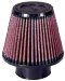 Universal Air Cleaner Assembly Round Tapered OD-4 in./6 in. Flange L-1.75 in. Inside Flange 3 in. Centered Rubber End Filter Length 5 in. (RU-3580, RU3580, K33RU3580)