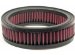 Universal Air Cleaner Assembly Round Tapered OD-5 in./6.5 in. Flange L-1 in. Inside Flange 5 in. Centered Chrome End Filter Length 6.5 in. (RF-1037, RF1037, K33RF1037)