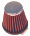 Universal Air Cleaner Assembly Round Tapered OD-2 in./3 in. Flange L-5/8 in. Inside Flange 1 9/16 in. Centered Chrome End Filter Length 3 in. (RC-2310, RC2310, K33RC2310)