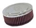 K&N RC-5151 Chrome Round Tapered Universal Air Filter (RC-5151, RC5151, K33RC5151)