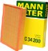 Mann-Filter C 34 200 Air Filter (C34200)