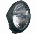 Rallye 4000 Euro Beam Lamp Round Clear Lens Matte Black Housing Upright Mounting Incl. 1 Lamp/12V 100W Bulb/Stone Shield/Mounting Hardware Req Wiring Harness PN [148541001] (H12560021, H57H12560021)
