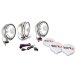 Rugged Ridge 15208.61 100W  6" Round Stainless Steel Off-Road Fog Light with Wiring Harness - 3-Piece (1520861)
