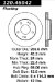 Centric Parts 120.46042 Premium Brake Rotor with E-Coating (CE12046042, 12046042)