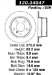 Centric Parts 120.34047 Premium Brake Rotor with E-Coating (12034047, CE12034047)